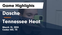 Dasche vs Tennessee Heat Game Highlights - March 15, 2024