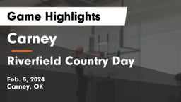 Carney  vs Riverfield Country Day Game Highlights - Feb. 5, 2024