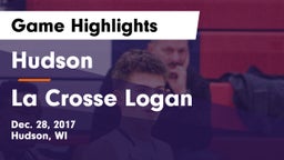 Hudson  vs La Crosse Logan Game Highlights - Dec. 28, 2017