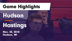 Hudson  vs Hastings  Game Highlights - Nov. 30, 2018