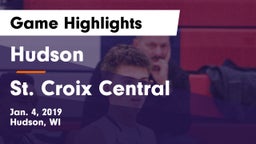 Hudson  vs St. Croix Central  Game Highlights - Jan. 4, 2019