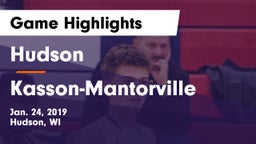 Hudson  vs Kasson-Mantorville  Game Highlights - Jan. 24, 2019