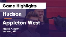 Hudson  vs Appleton West  Game Highlights - March 7, 2019