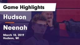 Hudson  vs Neenah  Game Highlights - March 10, 2019