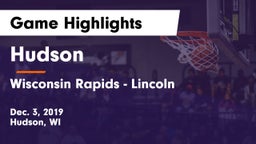 Hudson  vs Wisconsin Rapids - Lincoln  Game Highlights - Dec. 3, 2019
