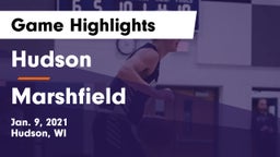 Hudson  vs Marshfield  Game Highlights - Jan. 9, 2021
