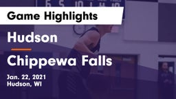 Hudson  vs Chippewa Falls  Game Highlights - Jan. 22, 2021