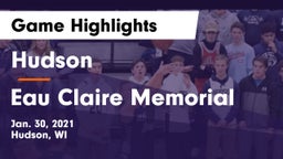 Hudson  vs Eau Claire Memorial  Game Highlights - Jan. 30, 2021