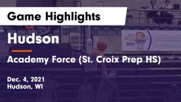 Hudson  vs Academy Force (St. Croix Prep HS) Game Highlights - Dec. 4, 2021
