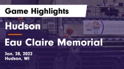 Hudson  vs Eau Claire Memorial  Game Highlights - Jan. 28, 2022