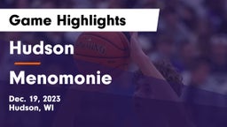 Hudson  vs Menomonie  Game Highlights - Dec. 19, 2023