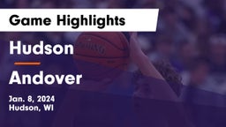 Hudson  vs Andover  Game Highlights - Jan. 8, 2024