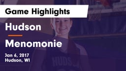 Hudson  vs Menomonie  Game Highlights - Jan 6, 2017