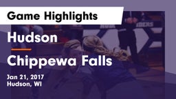 Hudson  vs Chippewa Falls  Game Highlights - Jan 21, 2017