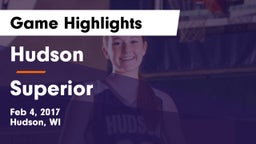 Hudson  vs Superior  Game Highlights - Feb 4, 2017