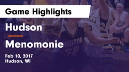 Hudson  vs Menomonie  Game Highlights - Feb 10, 2017