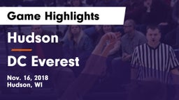 Hudson  vs DC Everest  Game Highlights - Nov. 16, 2018