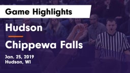 Hudson  vs Chippewa Falls  Game Highlights - Jan. 25, 2019