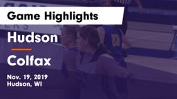 Hudson  vs Colfax  Game Highlights - Nov. 19, 2019