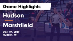 Hudson  vs Marshfield  Game Highlights - Dec. 27, 2019