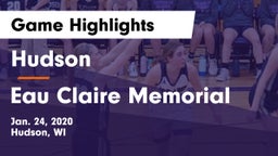 Hudson  vs Eau Claire Memorial  Game Highlights - Jan. 24, 2020