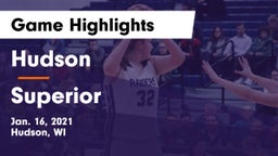 Hudson  vs Superior  Game Highlights - Jan. 16, 2021