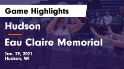 Hudson  vs Eau Claire Memorial  Game Highlights - Jan. 29, 2021