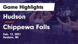 Hudson  vs Chippewa Falls  Game Highlights - Feb. 12, 2021