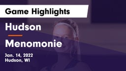 Hudson  vs Menomonie  Game Highlights - Jan. 14, 2022