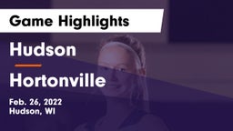 Hudson  vs Hortonville  Game Highlights - Feb. 26, 2022