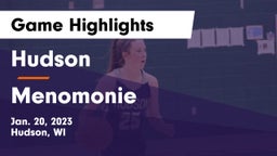 Hudson  vs Menomonie  Game Highlights - Jan. 20, 2023