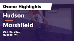 Hudson  vs Marshfield  Game Highlights - Dec. 28, 2023