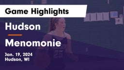 Hudson  vs Menomonie  Game Highlights - Jan. 19, 2024