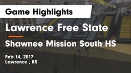 Lawrence Free State  vs Shawnee Mission South HS Game Highlights - Feb 14, 2017