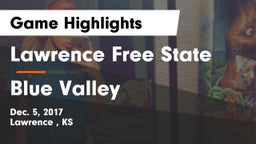 Lawrence Free State  vs Blue Valley  Game Highlights - Dec. 5, 2017