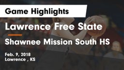 Lawrence Free State  vs Shawnee Mission South HS Game Highlights - Feb. 9, 2018