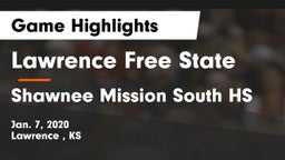 Lawrence Free State  vs Shawnee Mission South HS Game Highlights - Jan. 7, 2020