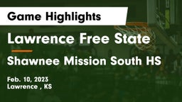 Lawrence Free State  vs Shawnee Mission South HS Game Highlights - Feb. 10, 2023