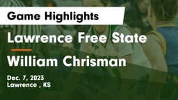 Lawrence Free State  vs William Chrisman  Game Highlights - Dec. 7, 2023