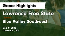 Lawrence Free State  vs Blue Valley Southwest  Game Highlights - Dec. 8, 2023