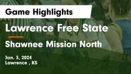 Lawrence Free State  vs Shawnee Mission North  Game Highlights - Jan. 3, 2024