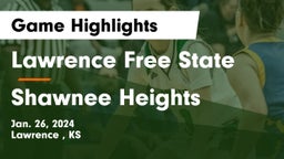 Lawrence Free State  vs Shawnee Heights  Game Highlights - Jan. 26, 2024