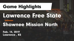 Lawrence Free State  vs Shawnee Mission North  Game Highlights - Feb. 14, 2019