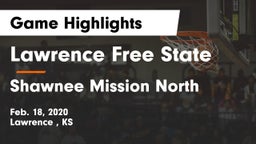 Lawrence Free State  vs Shawnee Mission North  Game Highlights - Feb. 18, 2020