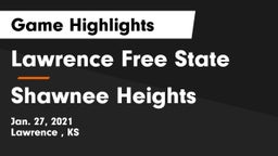 Lawrence Free State  vs Shawnee Heights  Game Highlights - Jan. 27, 2021