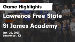 Lawrence Free State  vs St James Academy  Game Highlights - Jan. 20, 2023