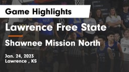 Lawrence Free State  vs Shawnee Mission North  Game Highlights - Jan. 24, 2023
