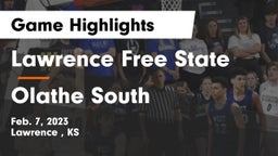 Lawrence Free State  vs Olathe South  Game Highlights - Feb. 7, 2023