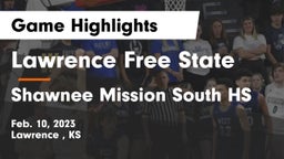 Lawrence Free State  vs Shawnee Mission South HS Game Highlights - Feb. 10, 2023