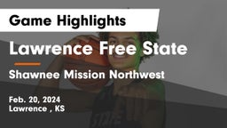 Lawrence Free State  vs Shawnee Mission Northwest  Game Highlights - Feb. 20, 2024